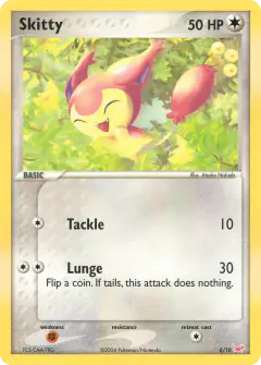 Skitty 6/10 Common card from EX Trainer Kit Latias