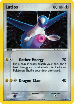 Latios 2/10 Rare card from EX Trainer Kit Latios