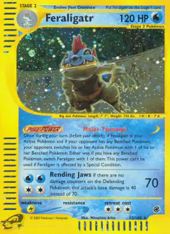 Feraligatr 12/165 Rare Holo card from Expedition Base Set