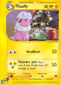 Flaaffy 77/165 Uncommon card from Expedition Base Set