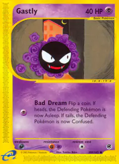 Gastly 109/165 Common card from Expedition Base Set