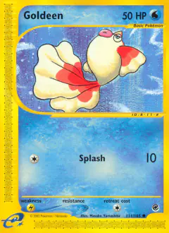 Goldeen 111/165 Common card from Expedition Base Set