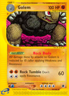 Golem 49/165 Rare card from Expedition Base Set