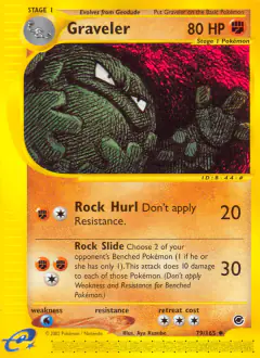 Graveler 79/165 Uncommon card from Expedition Base Set