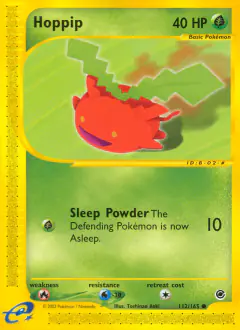 Hoppip 112/165 Common card from Expedition Base Set