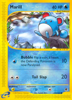 Marill 120/165 Common card from Expedition Base Set