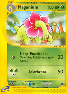 Meganium 53/165 Rare card from Expedition Base Set