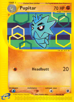 Pupitar 90/165 Uncommon card from Expedition Base Set