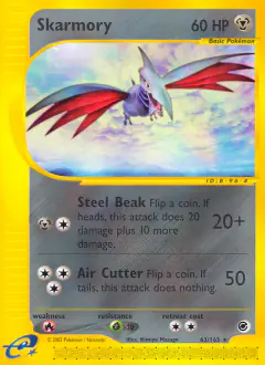 Skarmory 63/165 Rare card from Expedition Base Set