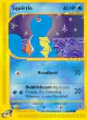 Squirtle 132/165 Common card from Expedition Base Set