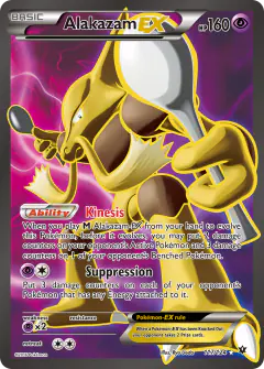 Alakazam-EX 117/124 Rare Ultra card from Fates Collide