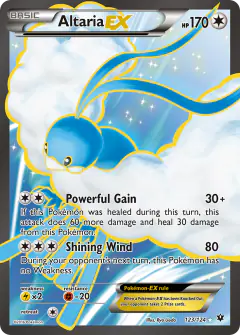 Altaria-EX 123/124 Rare Ultra card from Fates Collide