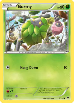 Burmy 2/124 Common card from Fates Collide
