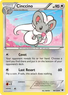 Cinccino 88/124 Uncommon card from Fates Collide