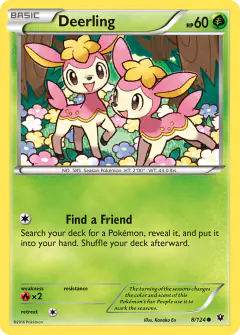 Deerling 8/124 Common card from Fates Collide