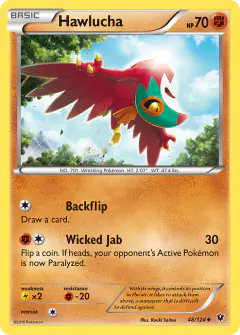 Hawlucha 48/124 Uncommon card from Fates Collide