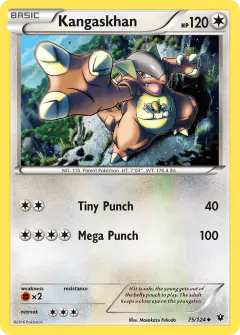 Kangaskhan 75/124 Uncommon card from Fates Collide