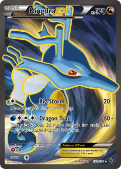 Kingdra-EX 122/124 Rare Ultra card from Fates Collide