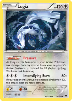Lugia 78/124 Rare card from Fates Collide