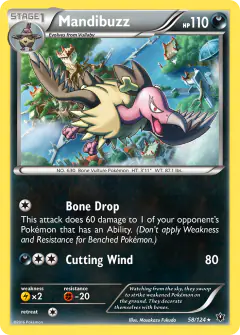 Mandibuzz 58/124 Rare card from Fates Collide