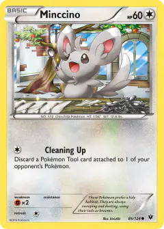Minccino 86/124 Common card from Fates Collide