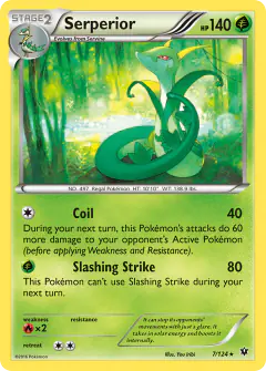 Serperior 7/124 Rare card from Fates Collide