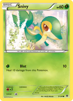 Snivy 5/124 Common card from Fates Collide