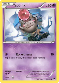 Spoink 30/124 Common card from Fates Collide