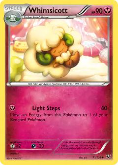 Whimsicott 71/124 Uncommon card from Fates Collide