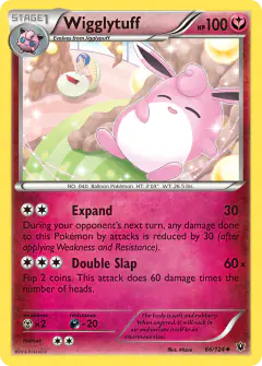 Wigglytuff 66/124 Uncommon card from Fates Collide