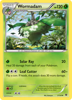 Wormadam 3/124 Uncommon card from Fates Collide