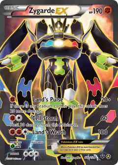 Zygarde-EX 54a/124 Rare Ultra card from Fates Collide