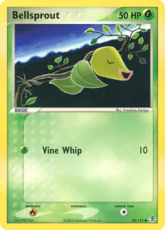 Bellsprout 53/112 Common card from FireRed & LeafGreen