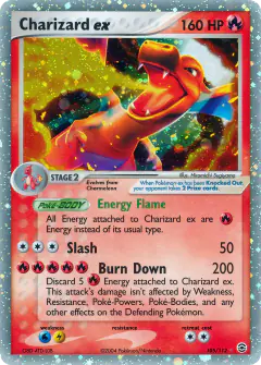 Charizard ex 105/112 Rare Holo EX card from FireRed & LeafGreen