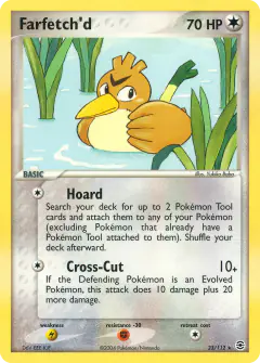 Farfetch'd 23/112 Rare card from FireRed & LeafGreen