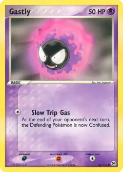 Gastly 63/112 Common card from FireRed & LeafGreen