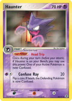 Haunter 34/112 Uncommon card from FireRed & LeafGreen