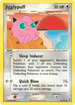Jigglypuff 65/112 Common card from FireRed & LeafGreen