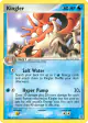 Kingler 26/112 Rare card from FireRed & LeafGreen