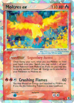 Moltres ex 115/112 Rare Secret card from FireRed & LeafGreen