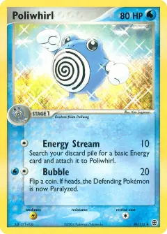 Poliwhirl 46/112 Uncommon card from FireRed & LeafGreen