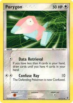 Porygon 47/112 Uncommon card from FireRed & LeafGreen