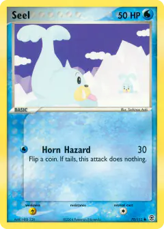 Seel 78/112 Common card from FireRed & LeafGreen