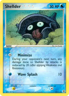 Shellder 79/112 Common card from FireRed & LeafGreen