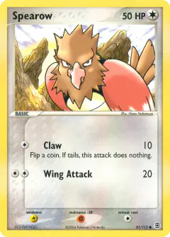 Spearow 81/112 Common card from FireRed & LeafGreen
