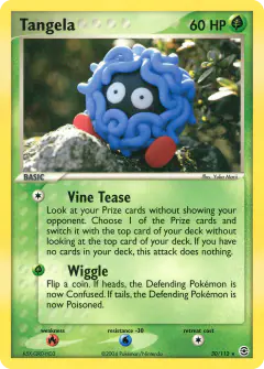 Tangela 30/112 Rare card from FireRed & LeafGreen