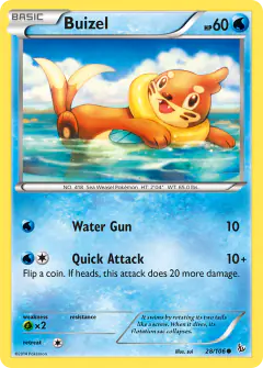 Buizel 28/106 Common card from Flashfire