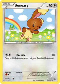 Buneary 84/106 Common card from Flashfire