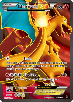 Charizard-EX 100/106 Rare Ultra card from Flashfire
