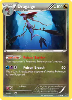 Dragalge 71/106 Rare card from Flashfire